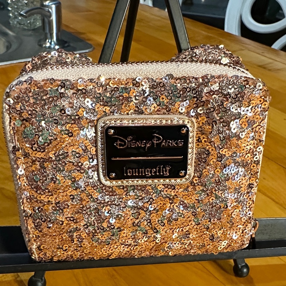 Loungefly Gold Sequin Bow Wallet